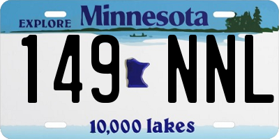 MN license plate 149NNL