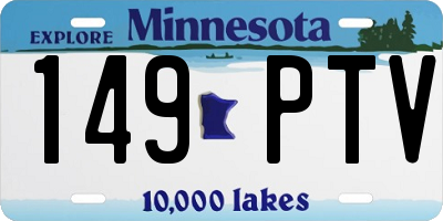 MN license plate 149PTV