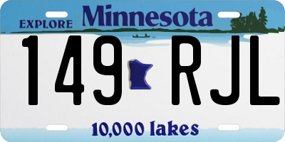 MN license plate 149RJL