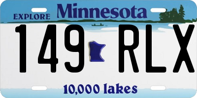 MN license plate 149RLX