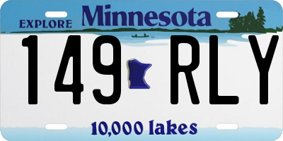MN license plate 149RLY