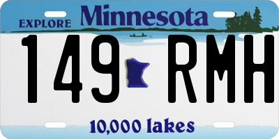MN license plate 149RMH