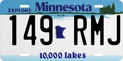 MN license plate 149RMJ