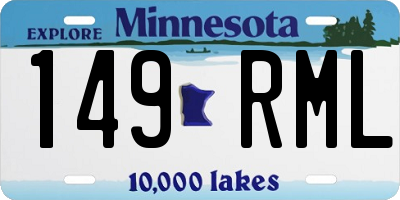 MN license plate 149RML