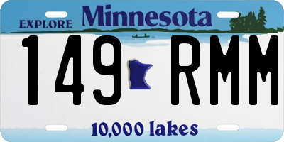 MN license plate 149RMM