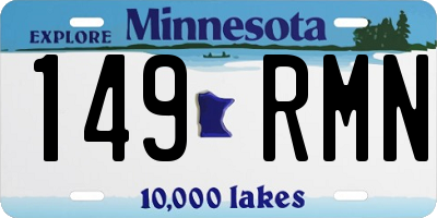 MN license plate 149RMN