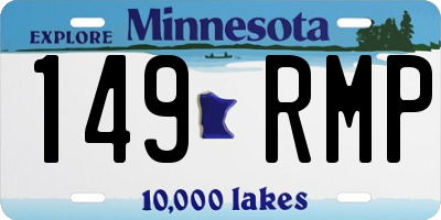 MN license plate 149RMP