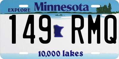 MN license plate 149RMQ