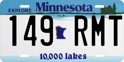 MN license plate 149RMT