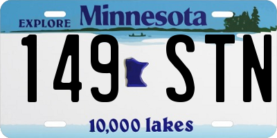 MN license plate 149STN