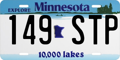 MN license plate 149STP