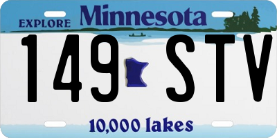 MN license plate 149STV