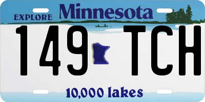 MN license plate 149TCH