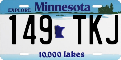 MN license plate 149TKJ