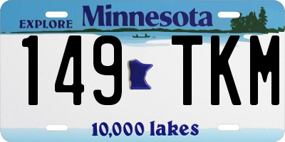 MN license plate 149TKM