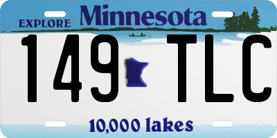 MN license plate 149TLC