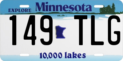MN license plate 149TLG