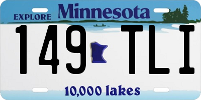 MN license plate 149TLI
