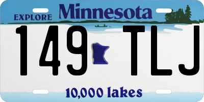 MN license plate 149TLJ