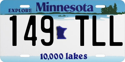 MN license plate 149TLL