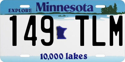 MN license plate 149TLM