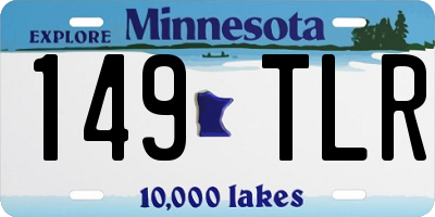 MN license plate 149TLR