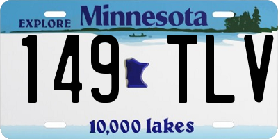 MN license plate 149TLV