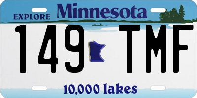 MN license plate 149TMF