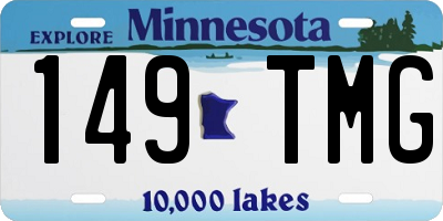 MN license plate 149TMG