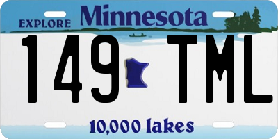 MN license plate 149TML