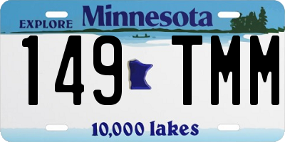 MN license plate 149TMM