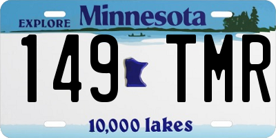 MN license plate 149TMR