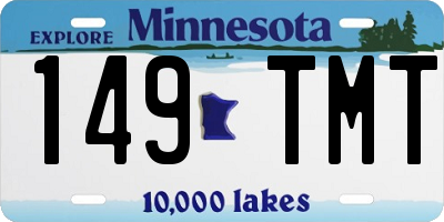 MN license plate 149TMT