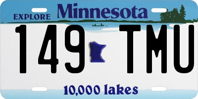 MN license plate 149TMU