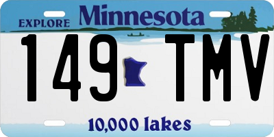 MN license plate 149TMV