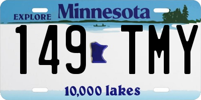 MN license plate 149TMY