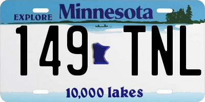 MN license plate 149TNL