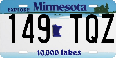 MN license plate 149TQZ