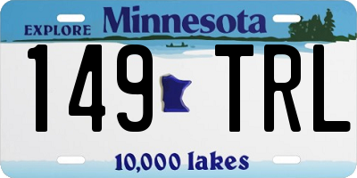MN license plate 149TRL