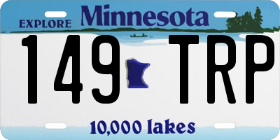 MN license plate 149TRP
