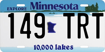 MN license plate 149TRT