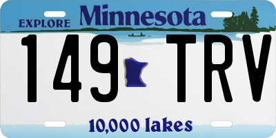 MN license plate 149TRV