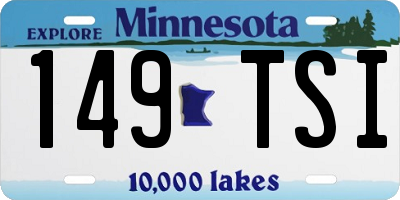 MN license plate 149TSI