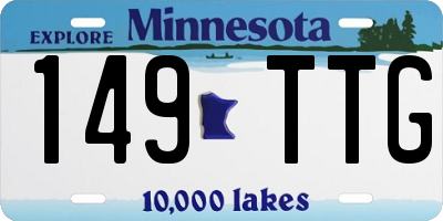 MN license plate 149TTG