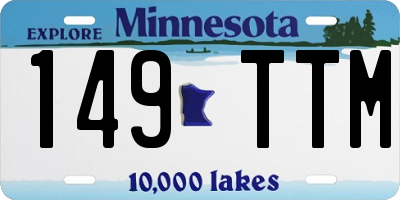 MN license plate 149TTM