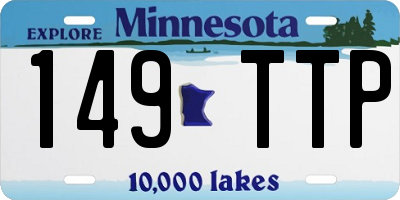 MN license plate 149TTP