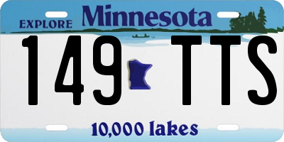 MN license plate 149TTS