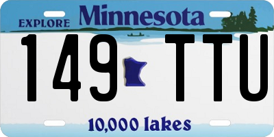 MN license plate 149TTU
