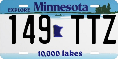 MN license plate 149TTZ