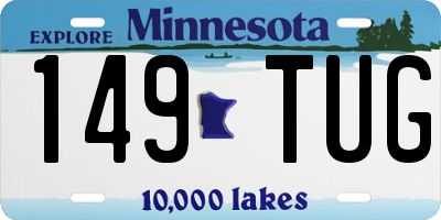 MN license plate 149TUG